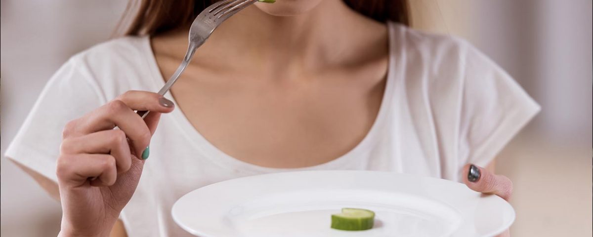 woman with eating disorder